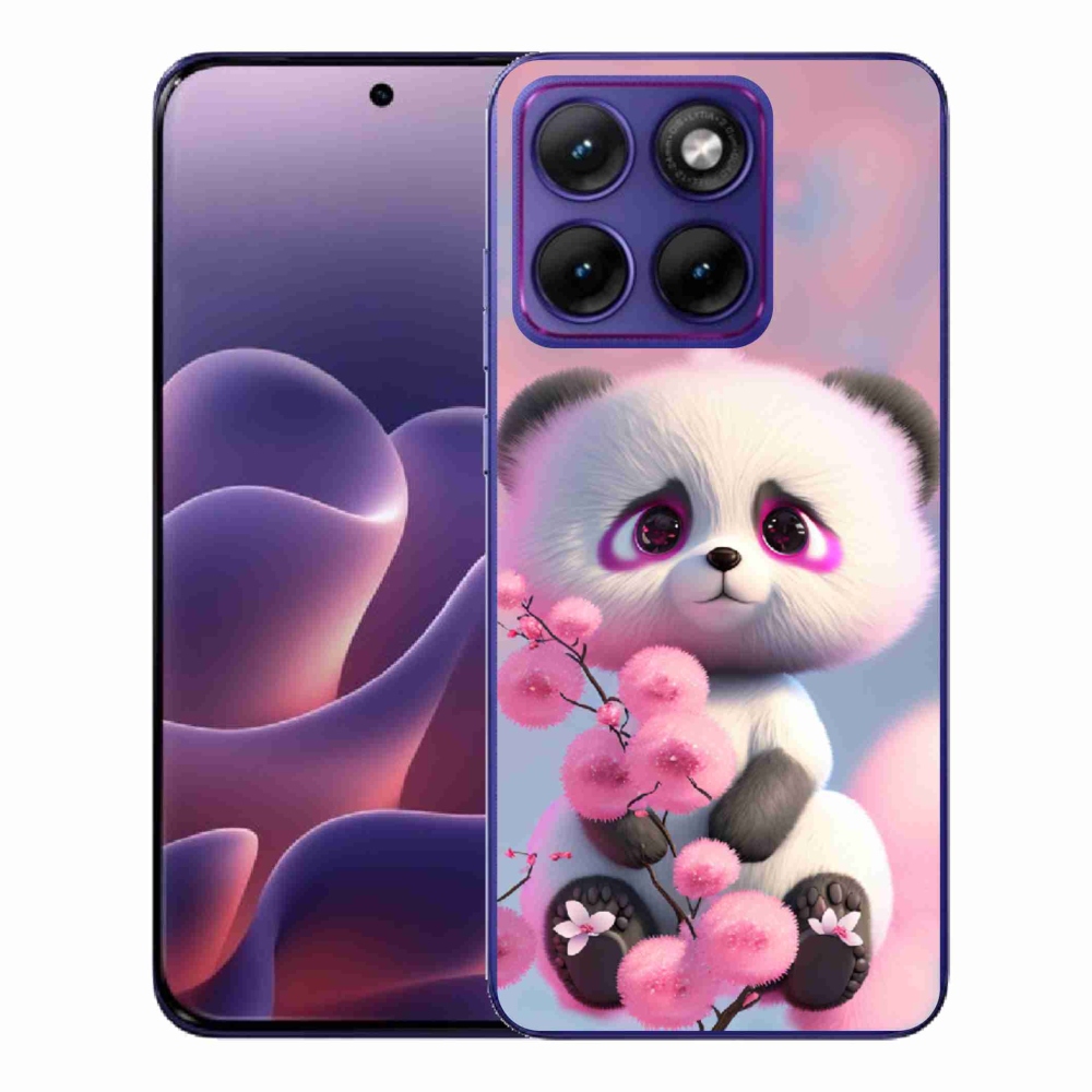 Gélový kryt mmCase na Motorola Edge 70 Fusion - roztomilá panda 1