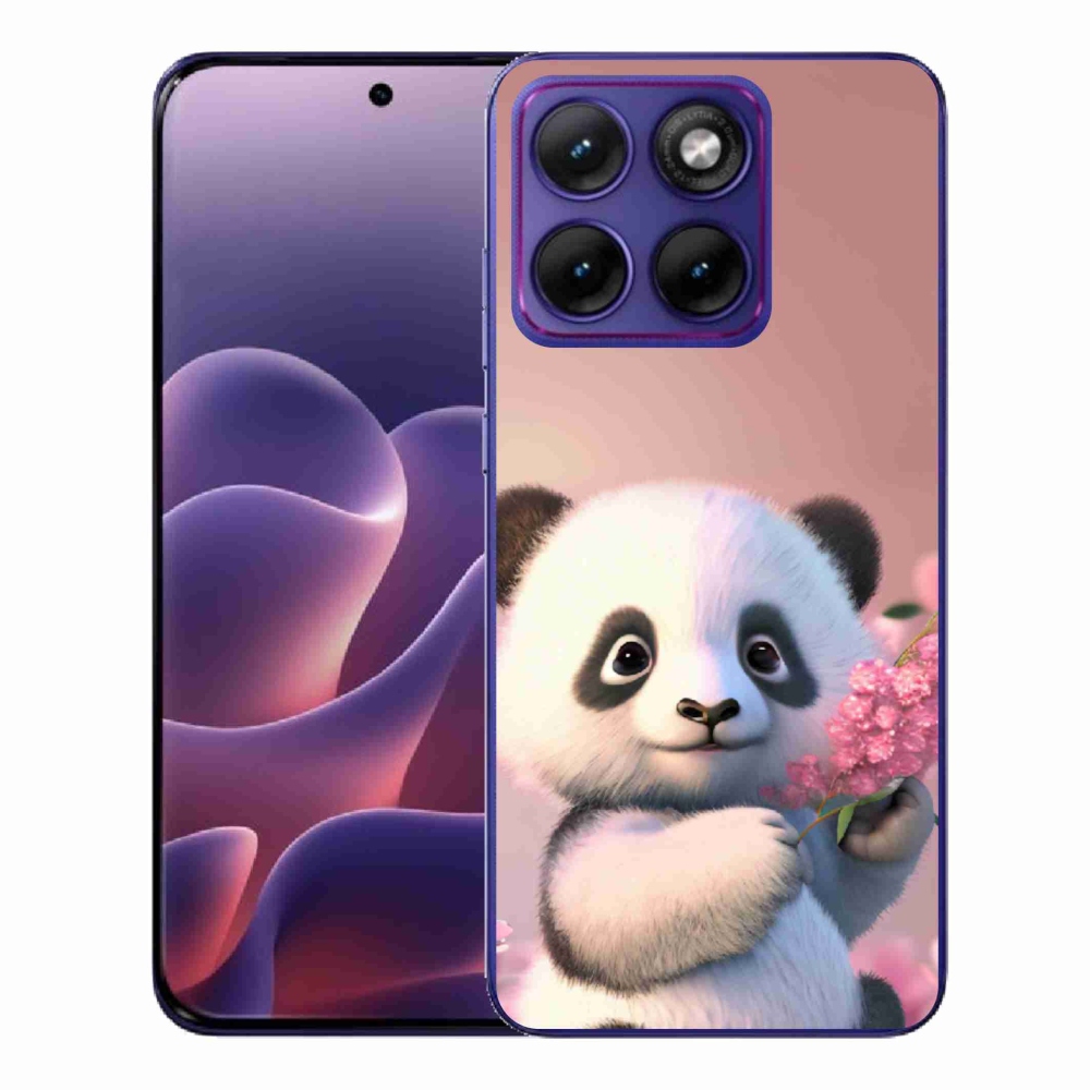 Gélový kryt mmCase na Motorola Edge 70 Fusion - roztomilá panda