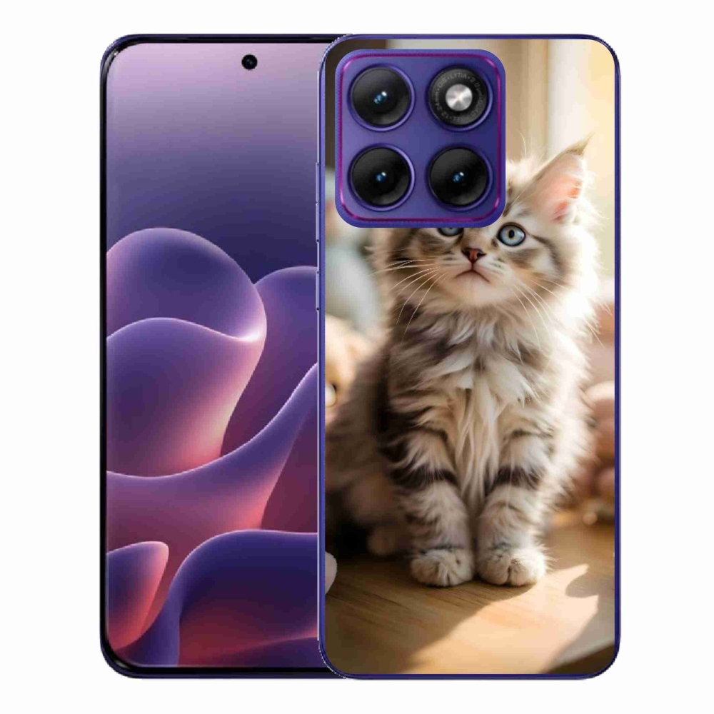 Gélový kryt mmCase na Motorola Edge 70 Fusion - roztomilé mačiatko 10