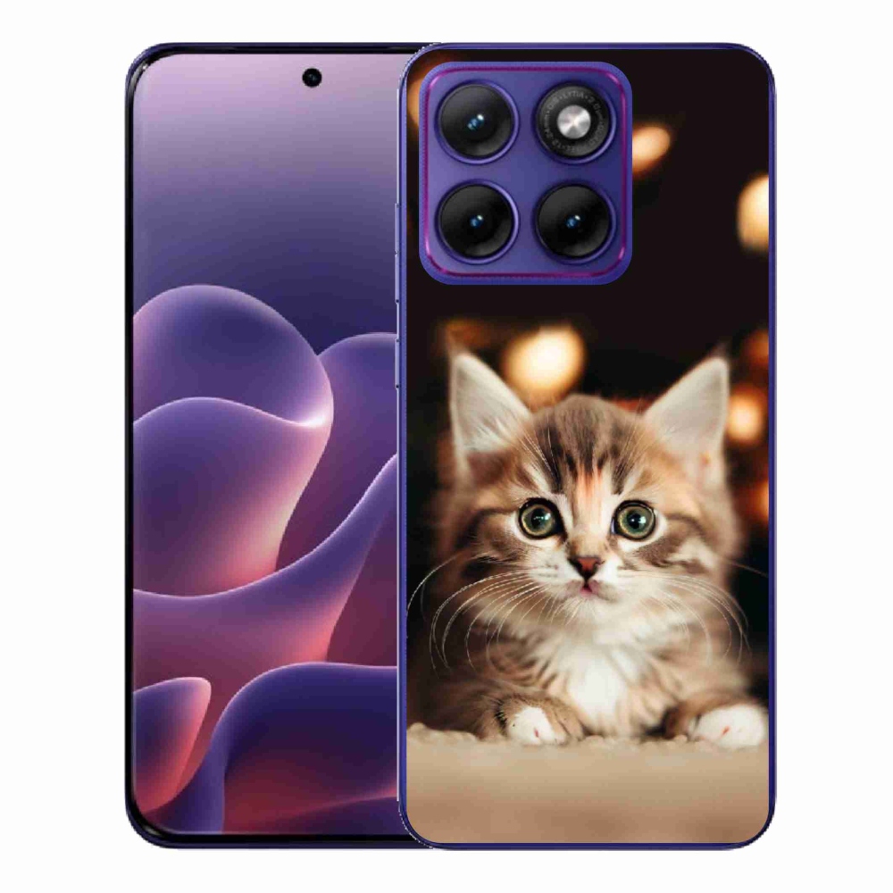 Gélový kryt mmCase na Motorola Edge 70 Fusion - roztomilé mačiatko 2