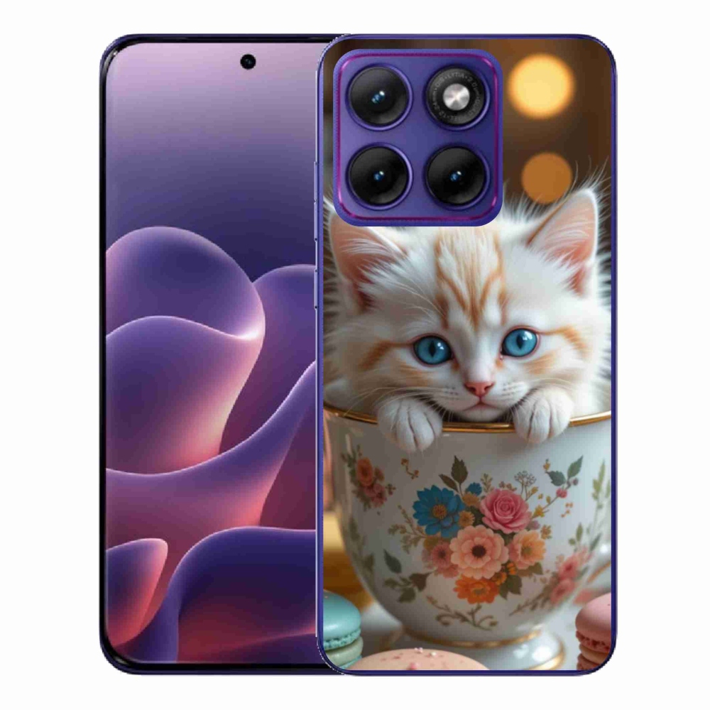 Gélový kryt mmCase na Motorola Edge 70 Fusion - roztomilé mačiatko 6