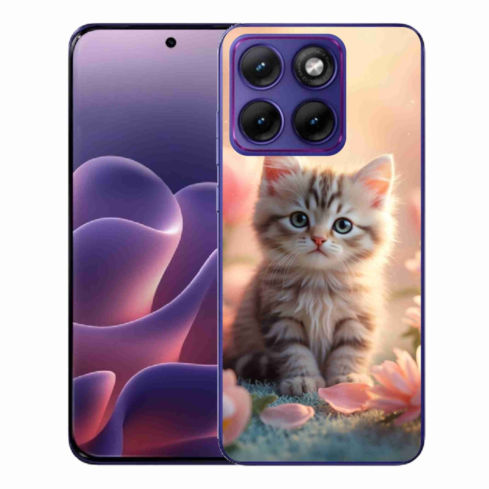 Gélový kryt mmCase na Motorola Edge 70 Fusion - roztomilé mačiatko 8