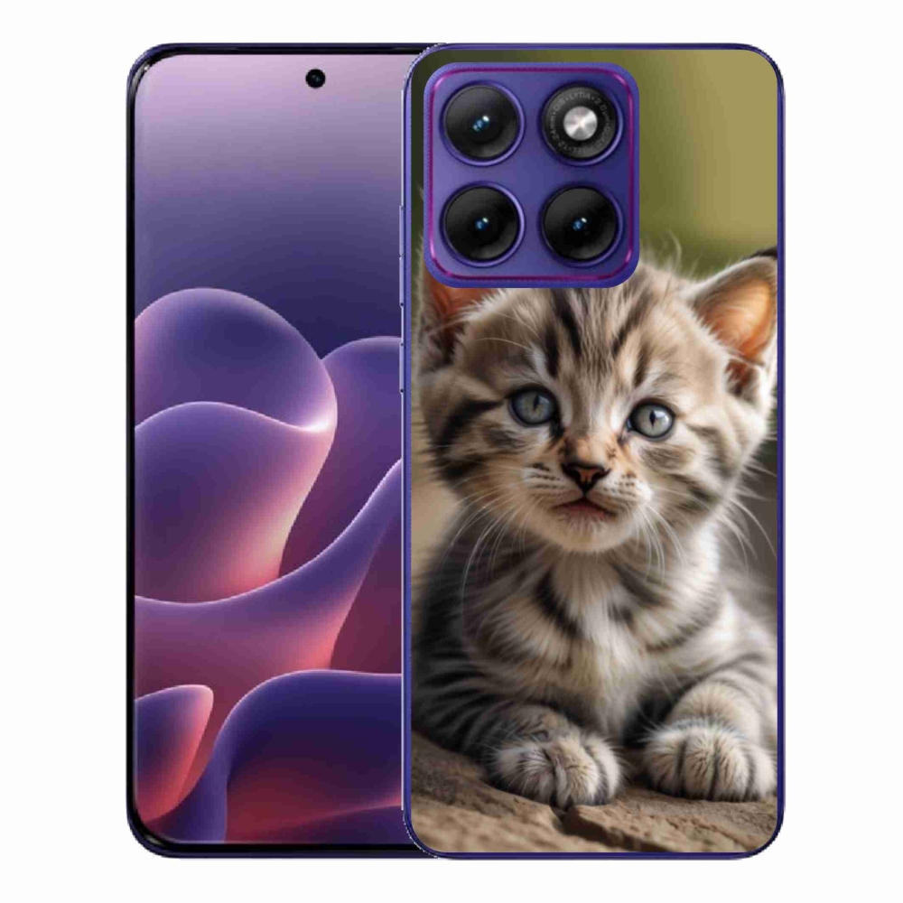 Gélový kryt mmCase na Motorola Edge 70 Fusion - roztomilé mačiatko 9