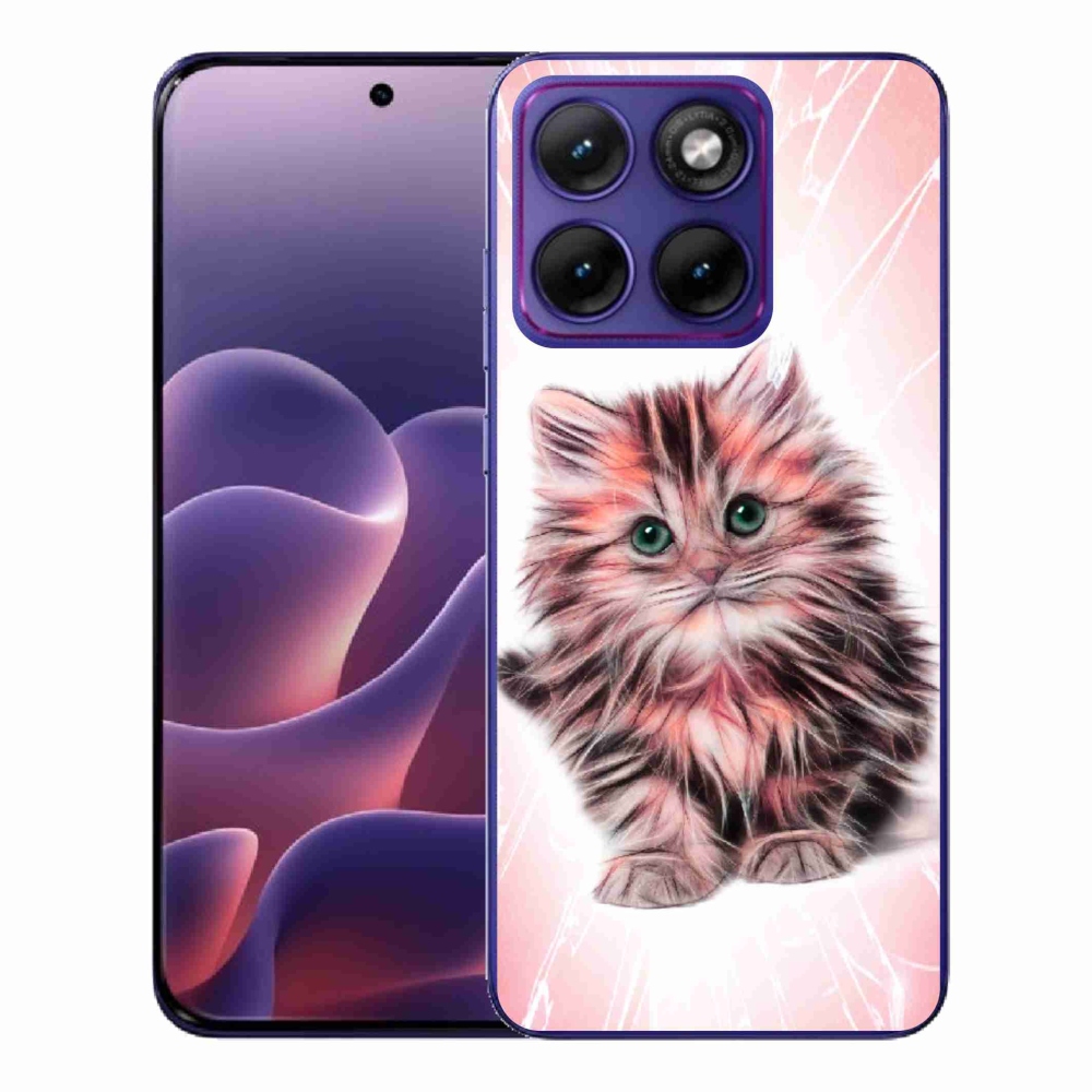 Gélový kryt mmCase na Motorola Edge 70 Fusion - roztomilé mačiatko
