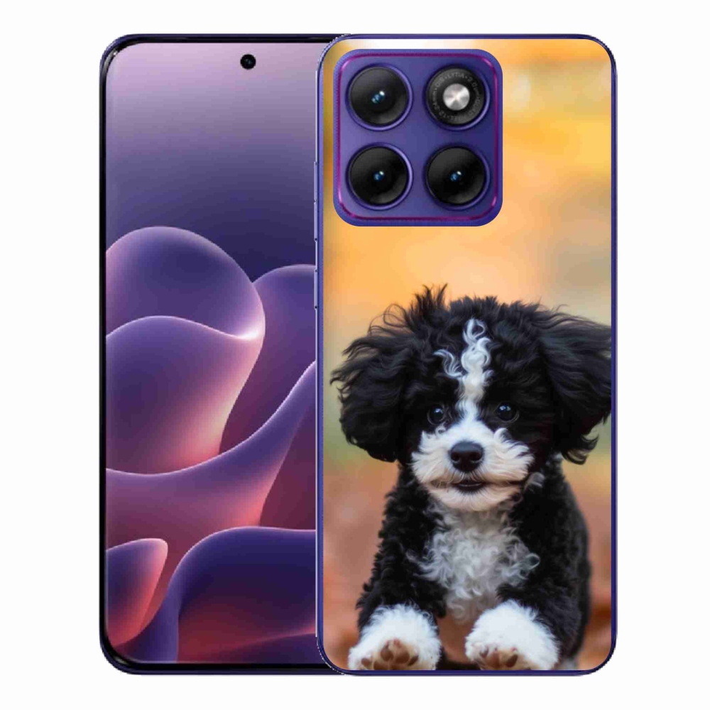 Gélový kryt mmCase na Motorola Edge 70 Fusion - roztomilé šteňa 2