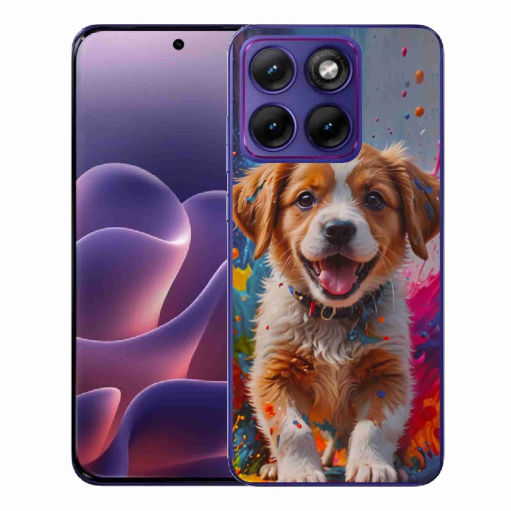 Gélový kryt mmCase na Motorola Edge 70 Fusion - roztomilé šteňa 3