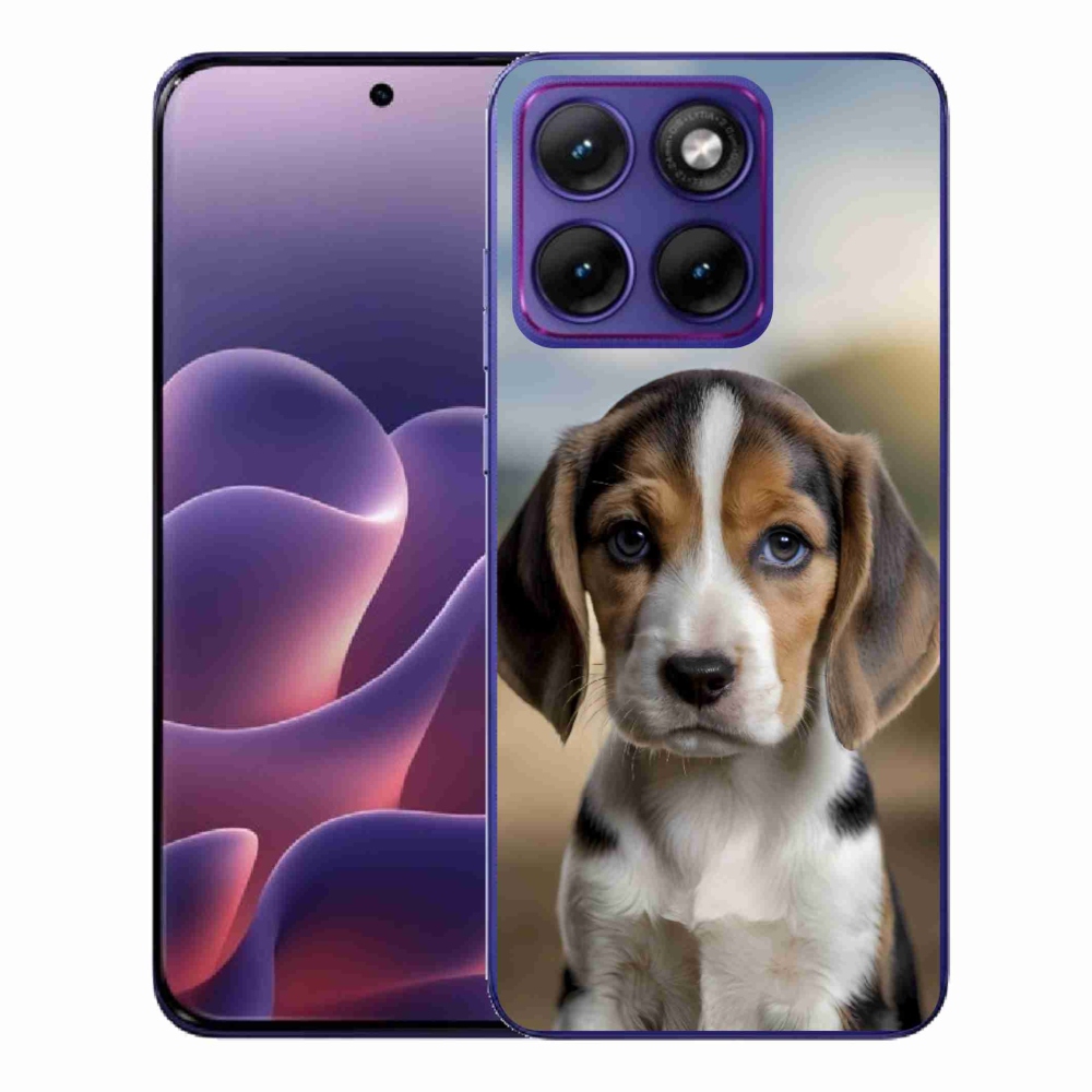 Gélový kryt mmCase na Motorola Edge 70 Fusion - roztomilý bígl