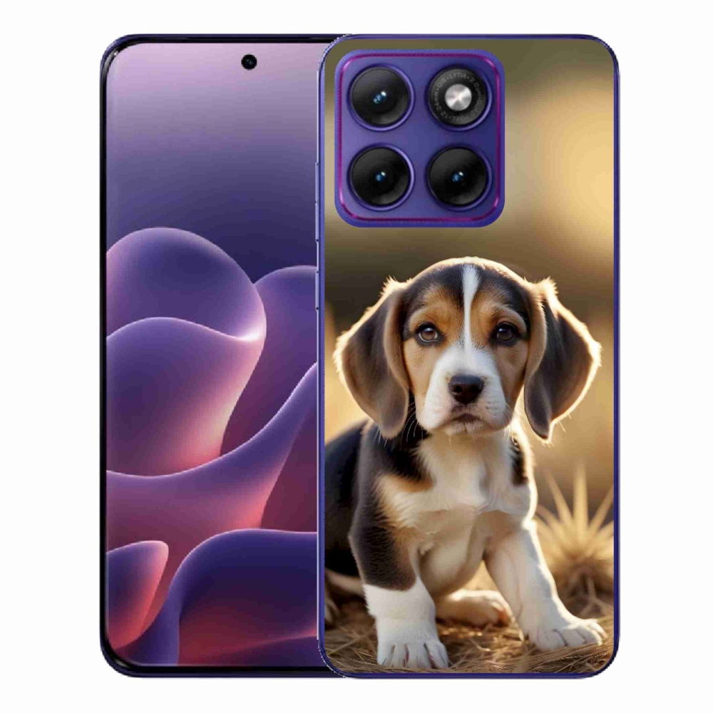 Gélový kryt mmCase na Motorola Edge 70 Fusion - roztomilý bígl