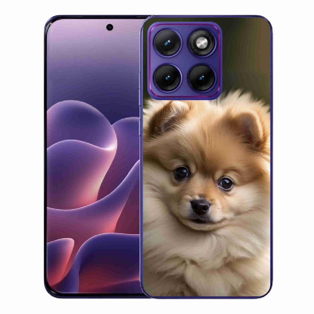 Gélový kryt mmCase na Motorola Edge 70 Fusion - roztomilý pomeranian 2