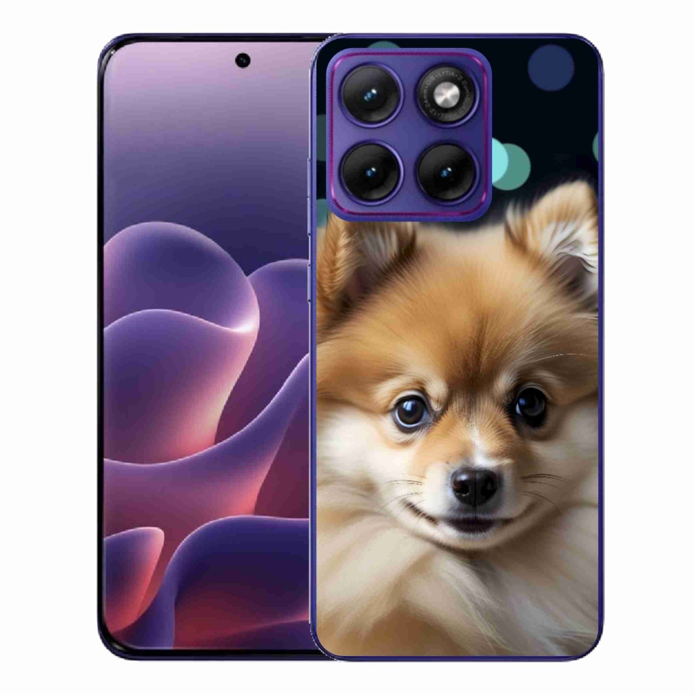Gélový kryt mmCase na Motorola Edge 70 Fusion - roztomilý pomeranian