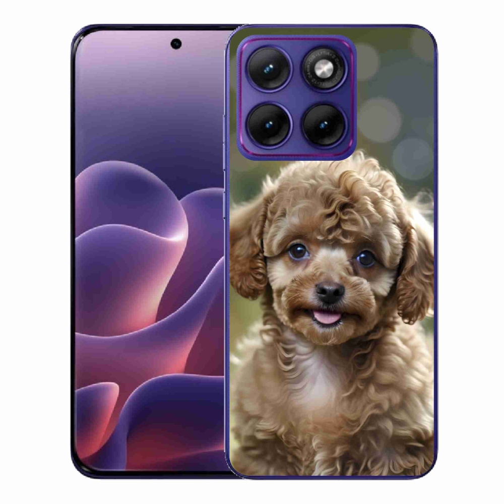 Gélový kryt mmCase na Motorola Edge 70 Fusion - roztomilý pudel