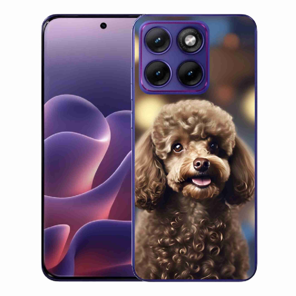 Gélový kryt mmCase na Motorola Edge 70 Fusion - roztomilý pudel