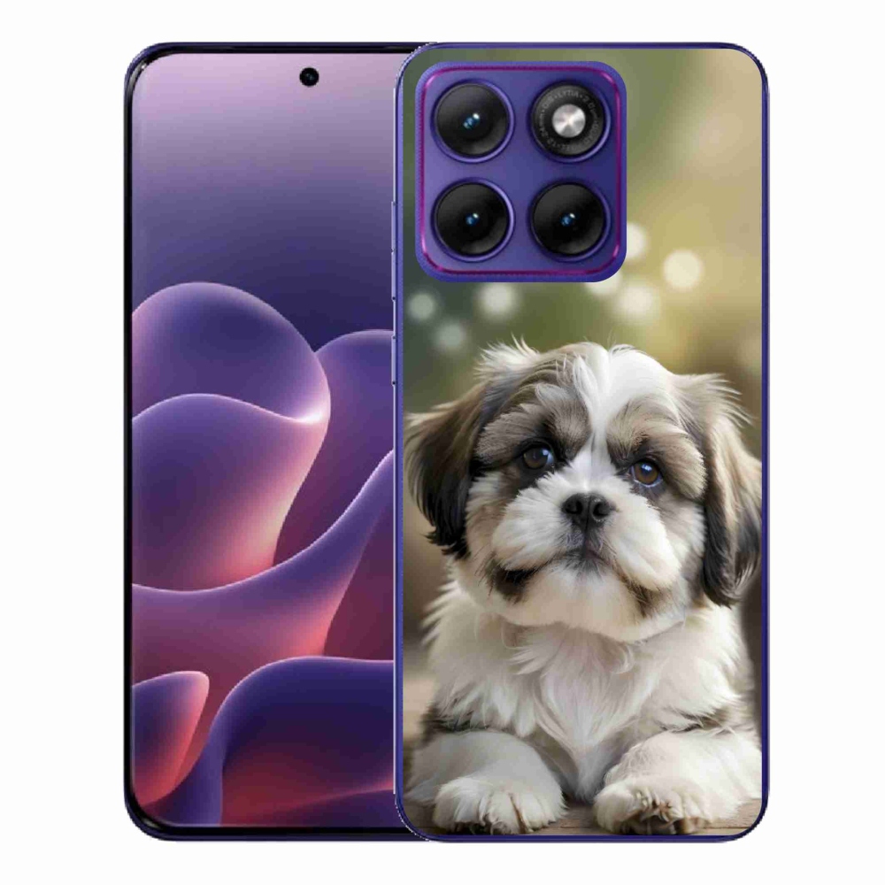 Gélový kryt mmCase na Motorola Edge 70 Fusion - roztomilý shih-tzu