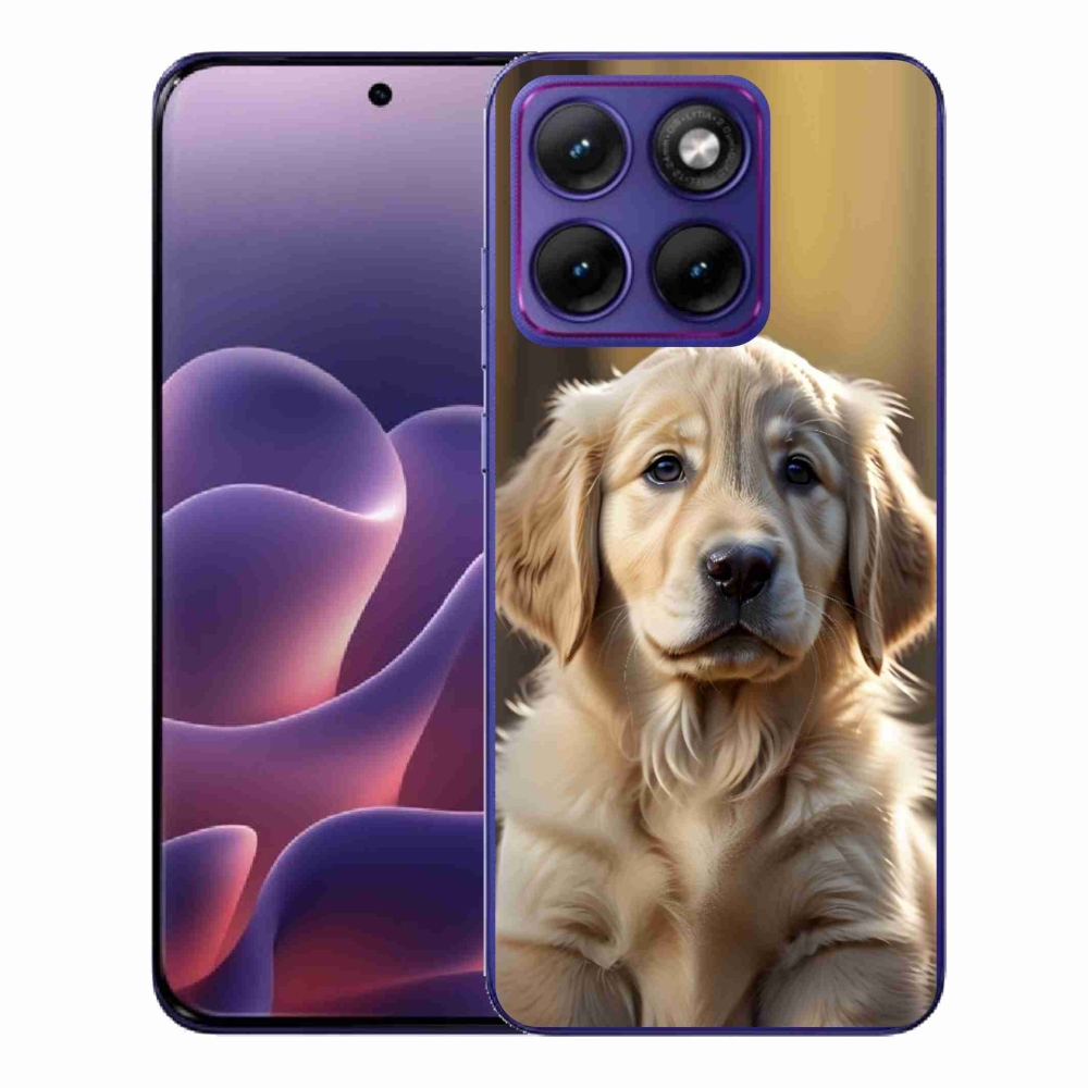 Gélový kryt mmCase na Motorola Edge 70 Fusion - roztomilý zlatý retriever