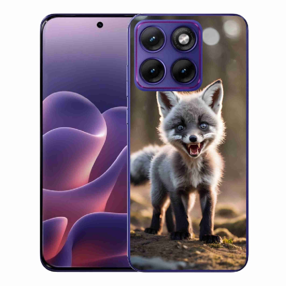 Gélový kryt mmCase na Motorola Edge 70 Fusion - rozzúrená líška