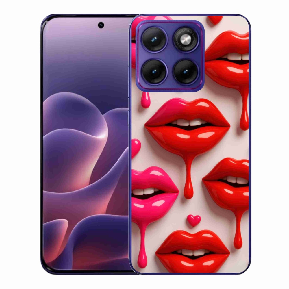 Gélový kryt mmCase na Motorola Edge 70 Fusion - pery 2