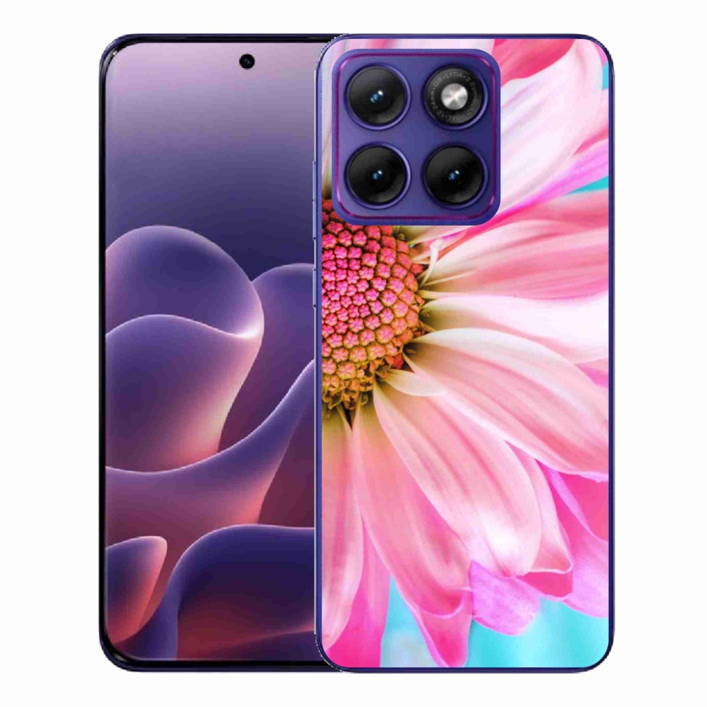 Gélový kryt mmCase na Motorola Edge 70 Fusion - ružová kvetina