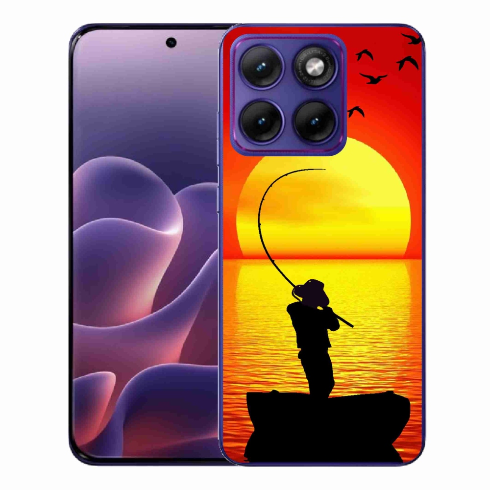 Gélový kryt mmCase na Motorola Edge 70 Fusion - rybárčenie