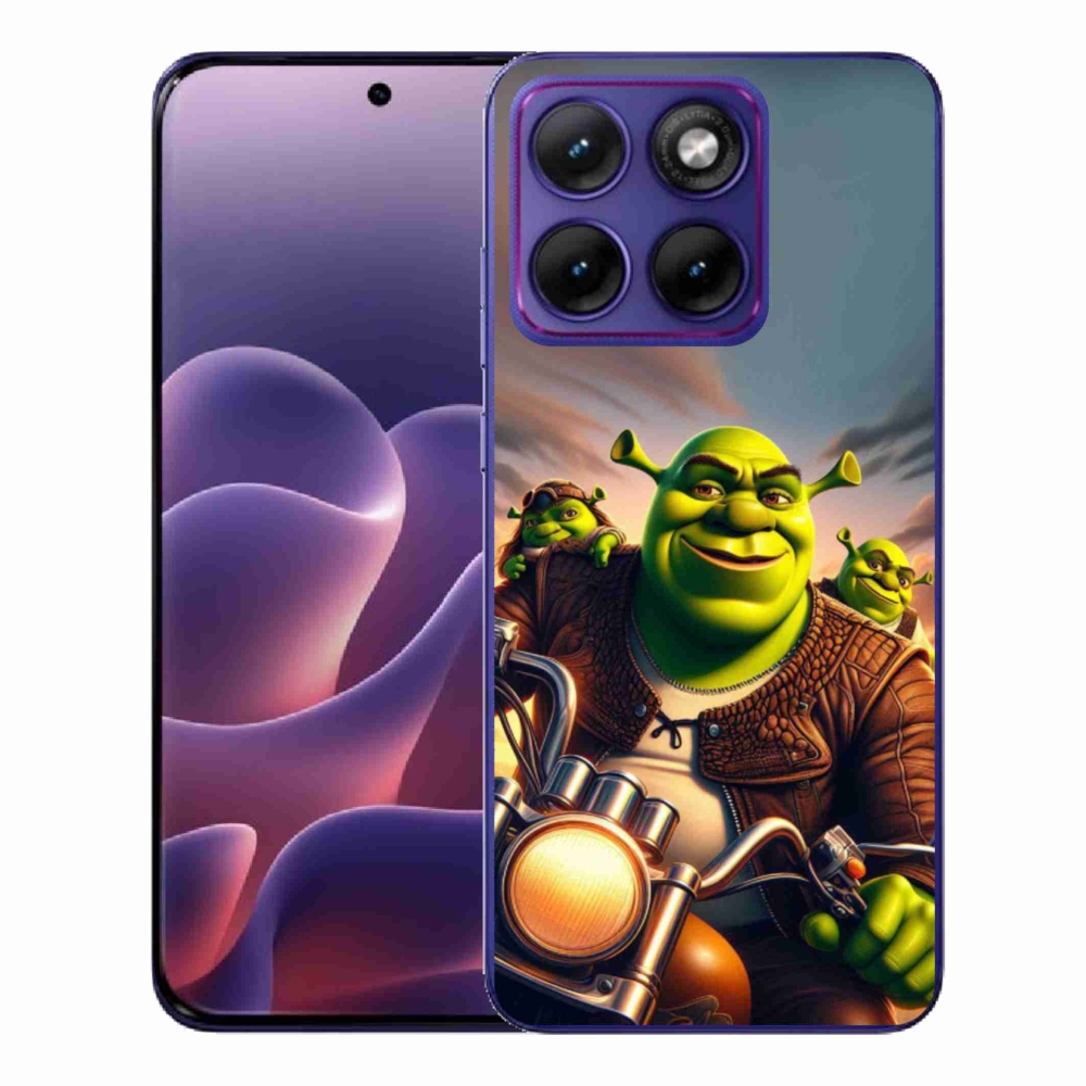 Gélový kryt mmCase na Motorola Edge 70 Fusion - shrek na motorke