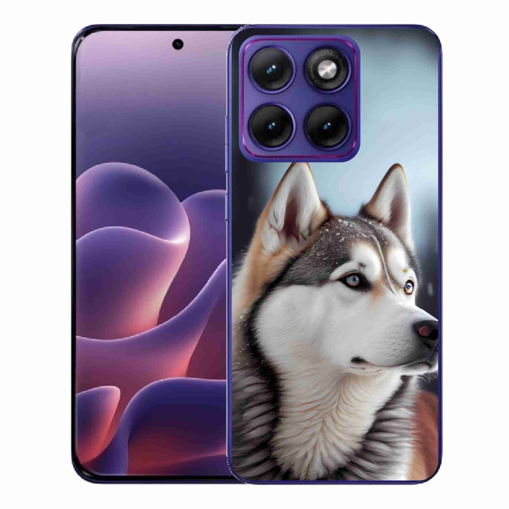 Gélový kryt mmCase na Motorola Edge 70 Fusion - sibírsky husky