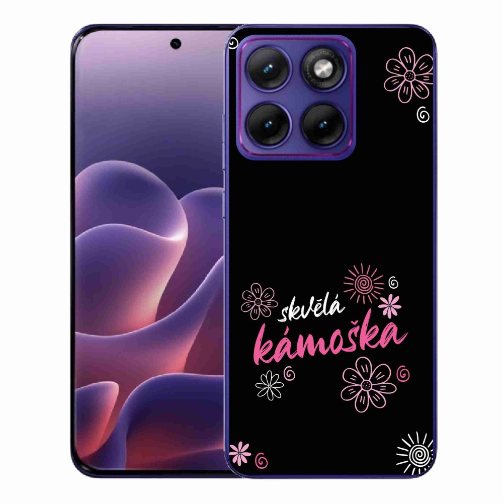 Gélový kryt mmCase na Motorola Edge 70 Fusion - skvelá kamoška čierne pozadie