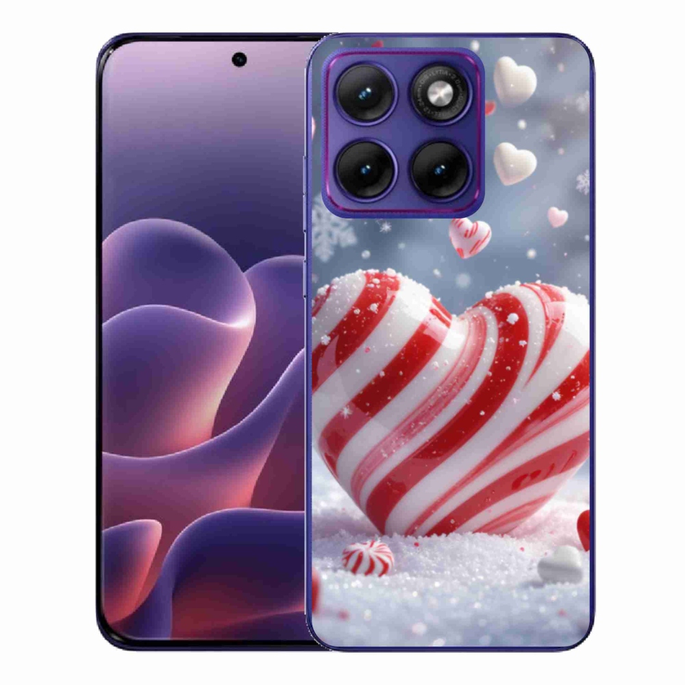 Gélový kryt mmCase na Motorola Edge 70 Fusion - sladké srdce