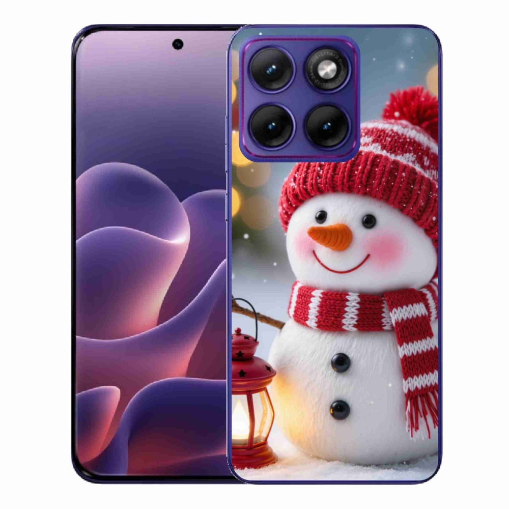 Gélový kryt mmCase na Motorola Edge 70 Fusion - snehuliak 2