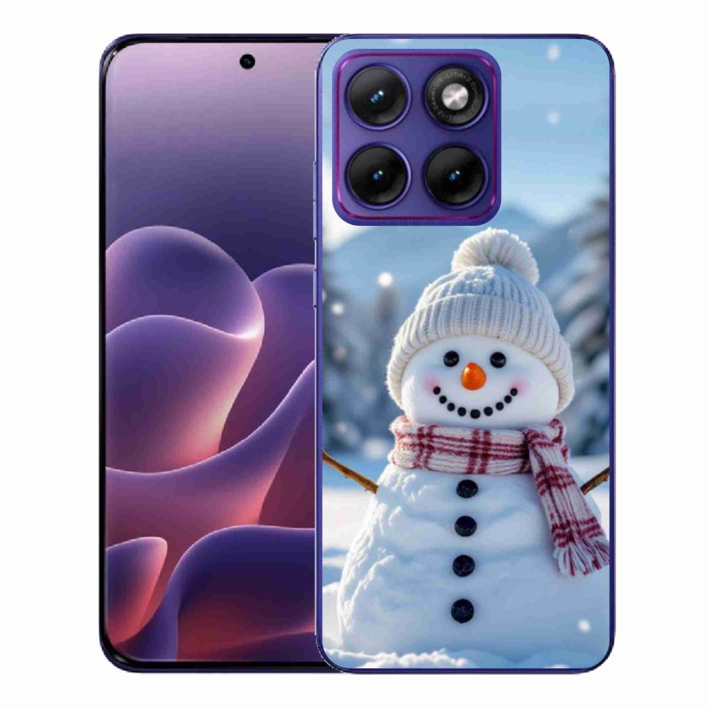 Gélový kryt mmCase na Motorola Edge 70 Fusion - snehuliak 3