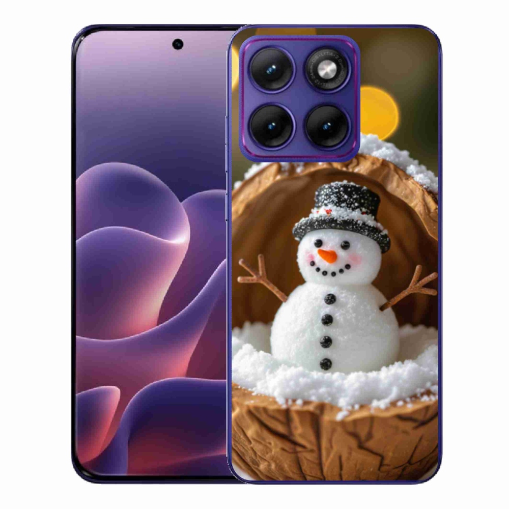 Gélový kryt mmCase na Motorola Edge 70 Fusion - snehuliak 4