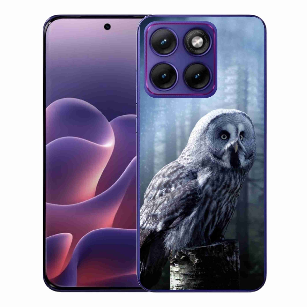 Gélový kryt mmCase na Motorola Edge 70 Fusion - sova