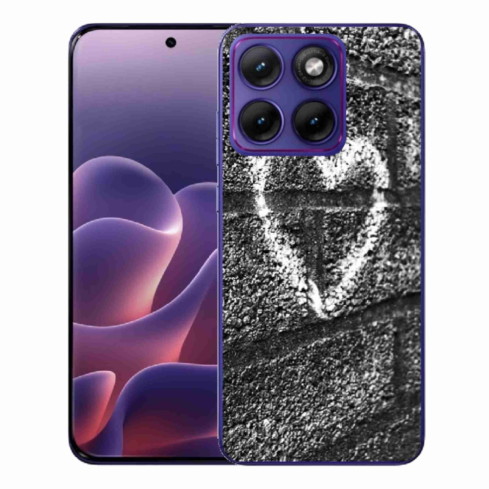 Gélový kryt mmCase na Motorola Edge 70 Fusion - srdce na stene