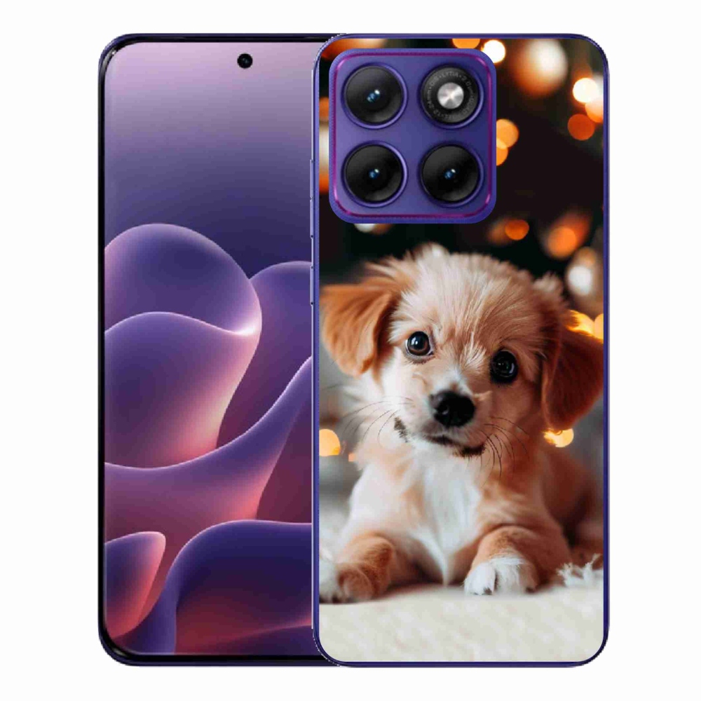 Gélový kryt mmCase na Motorola Edge 70 Fusion - šteniatko