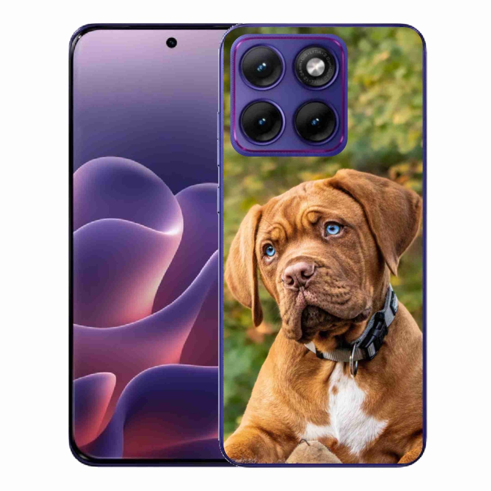 Gélový kryt mmCase na Motorola Edge 70 Fusion - šteňa