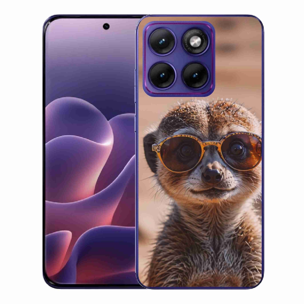Gélový kryt mmCase na Motorola Edge 70 Fusion - štýlová surikata