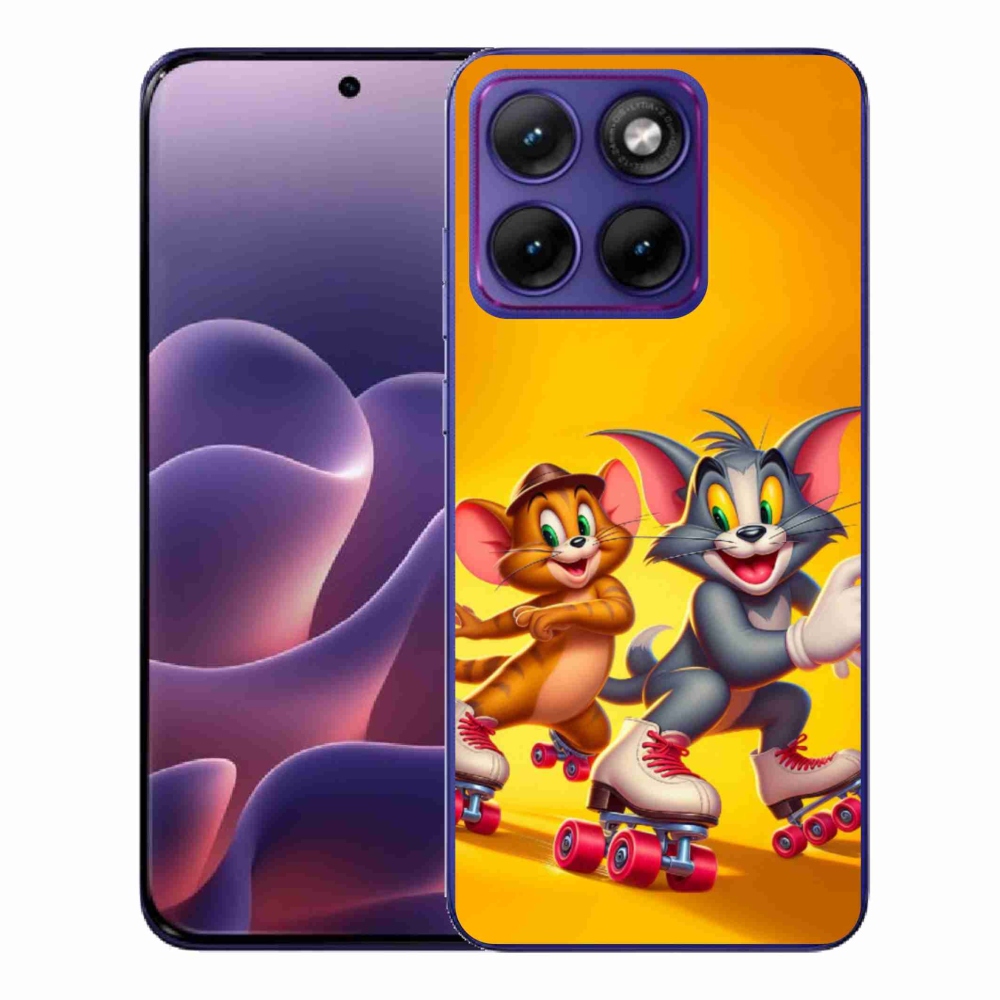 Gélový kryt mmCase na Motorola Edge 70 Fusion - tom a jerry