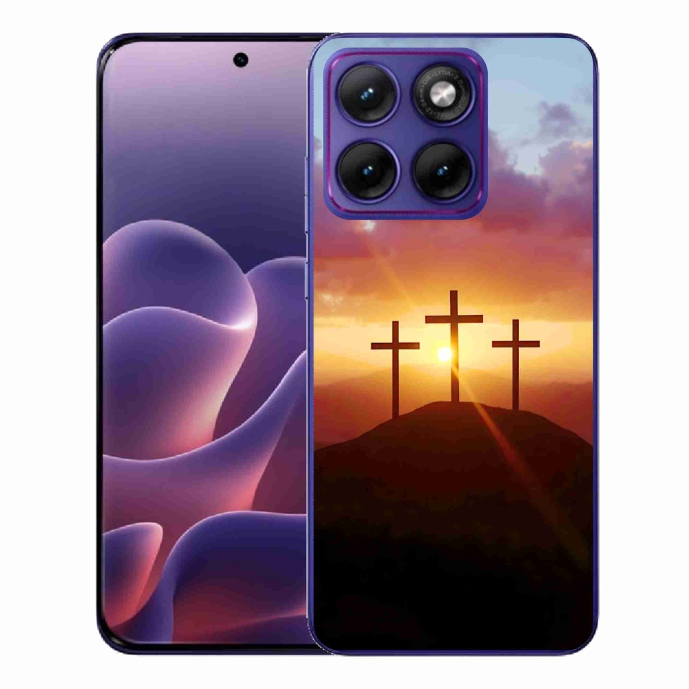 Gélový kryt mmCase na Motorola Edge 70 Fusion - tri kríža