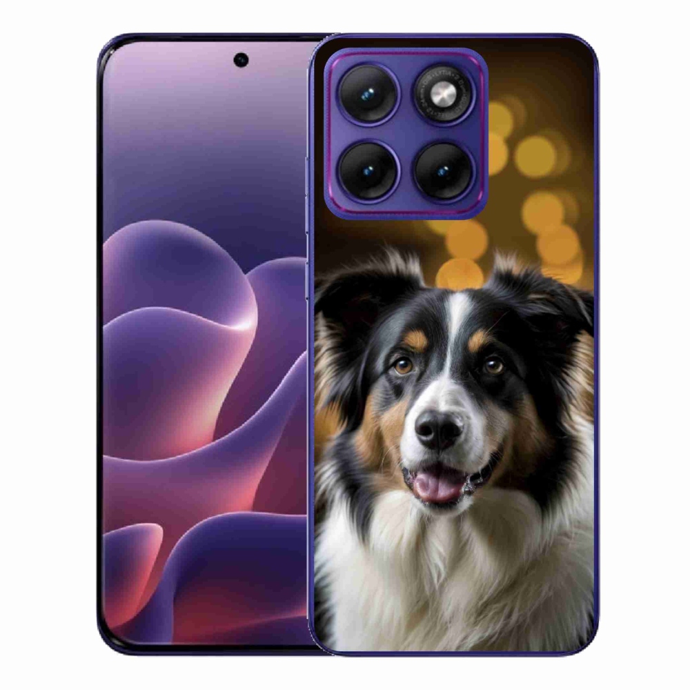 Gélový kryt mmCase na Motorola Edge 70 Fusion - usmievavý austrálsky ovčiak