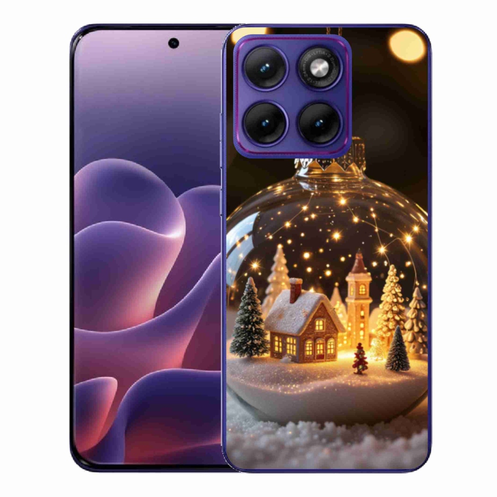 Gélový kryt mmCase na Motorola Edge 70 Fusion - vianočné gule 3