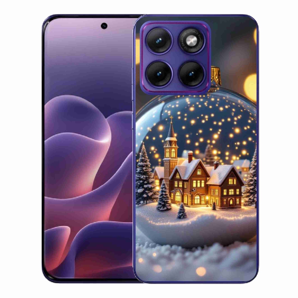 Gélový kryt mmCase na Motorola Edge 70 Fusion - vianočné gule 4