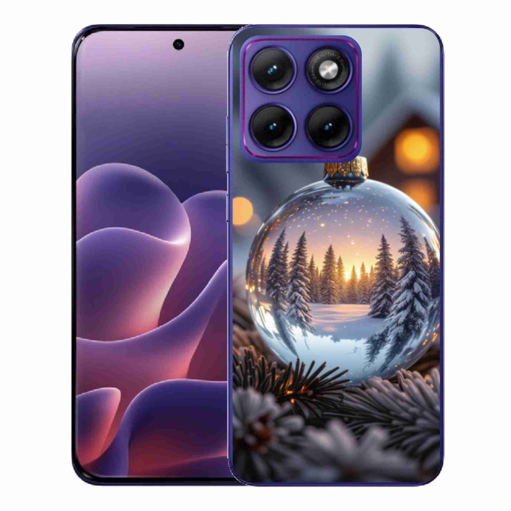 Gélový kryt mmCase na Motorola Edge 70 Fusion - vianočná ozdoba