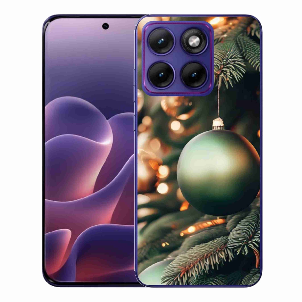 Gélový kryt mmCase na Motorola Edge 70 Fusion - vianočné ozdoby 1