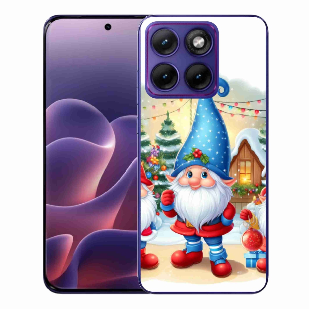 Gélový kryt mmCase na Motorola Edge 70 Fusion - vianočné škriatkovia