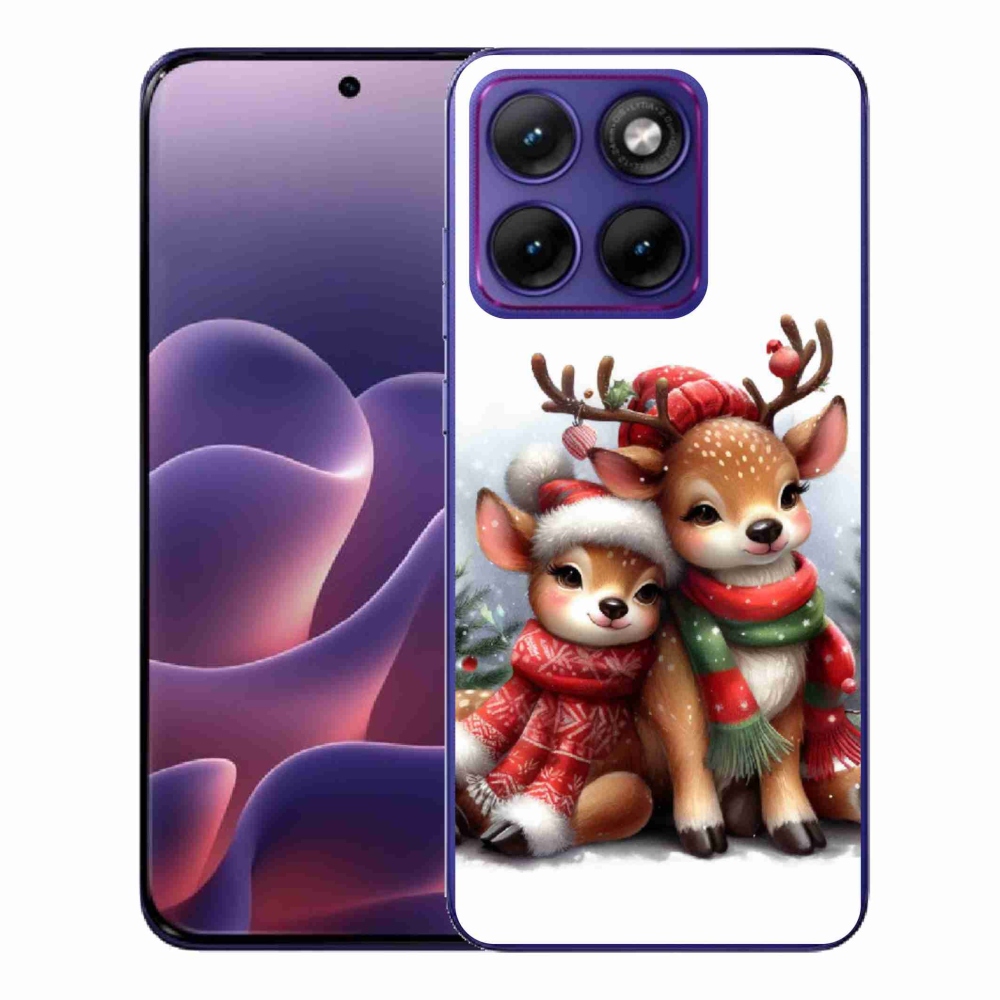 Gélový kryt mmCase na Motorola Edge 70 Fusion - vianočné soby