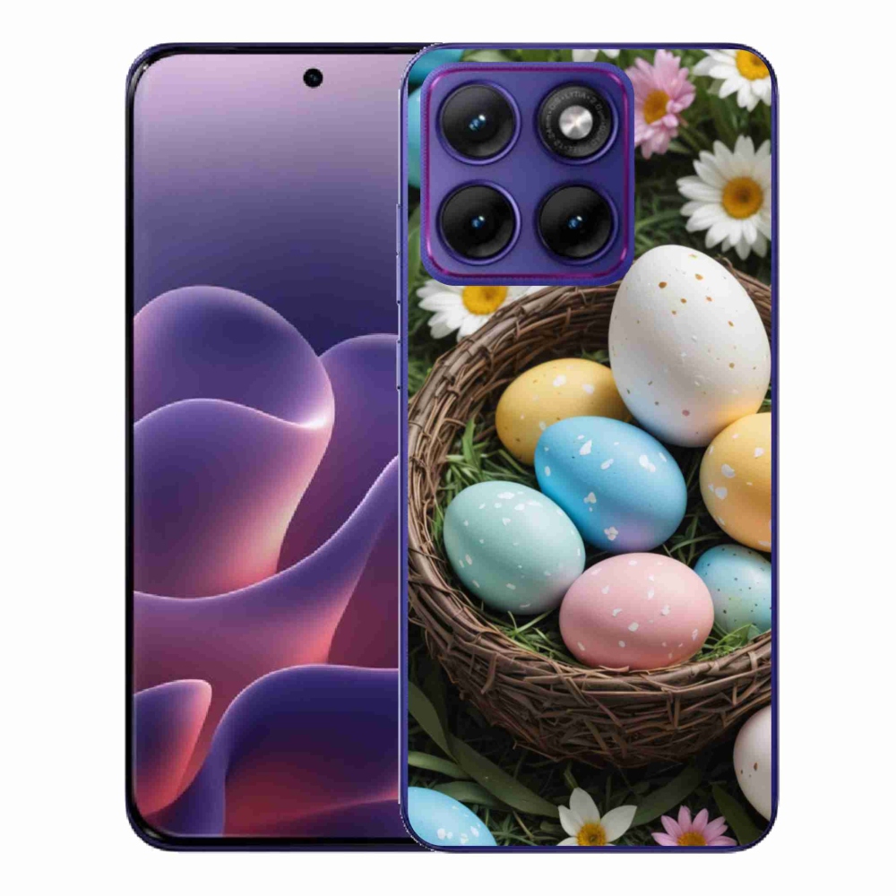 Gélový kryt mmCase na Motorola Edge 70 Fusion - veľkonočné vajíčka 2