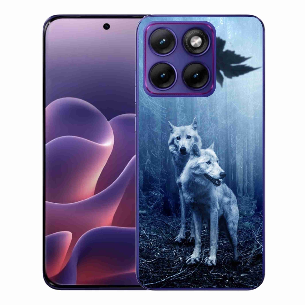Gélový kryt mmCase na Motorola Edge 70 Fusion - vlci v lese