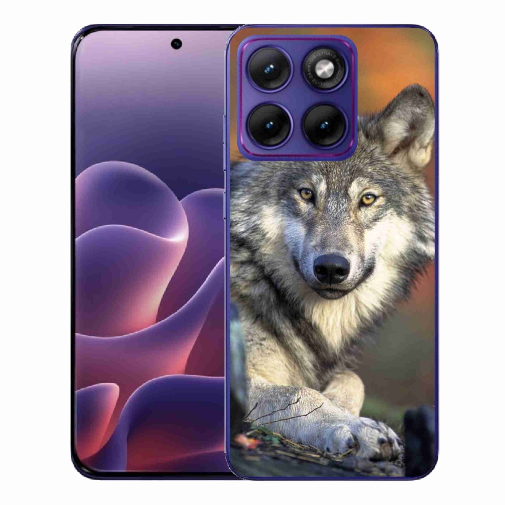 Gélový kryt mmCase na Motorola Edge 70 Fusion - vlk
