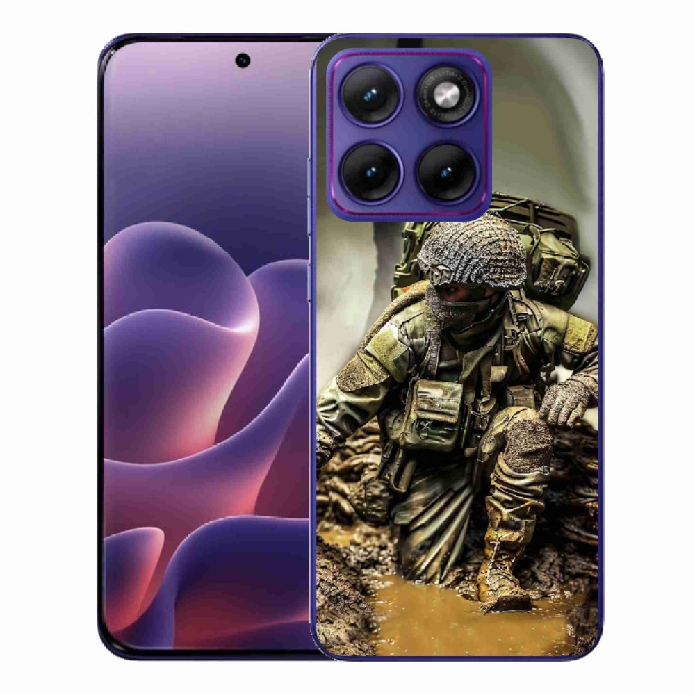 Gélový kryt mmCase na Motorola Edge 70 Fusion - vojak