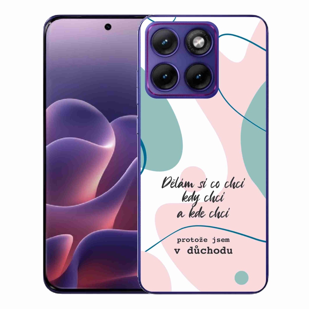 Gélový kryt mmCase na Motorola Edge 70 Fusion - vtipný text 10 biele pozadie