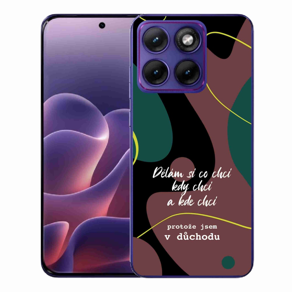 Gélový kryt mmCase na Motorola Edge 70 Fusion - vtipný text 10 čierne pozadie