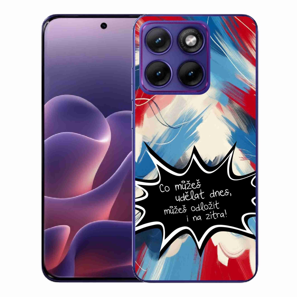 Gélový kryt mmCase na Motorola Edge 70 Fusion - vtipný text 9 čierne pozadie